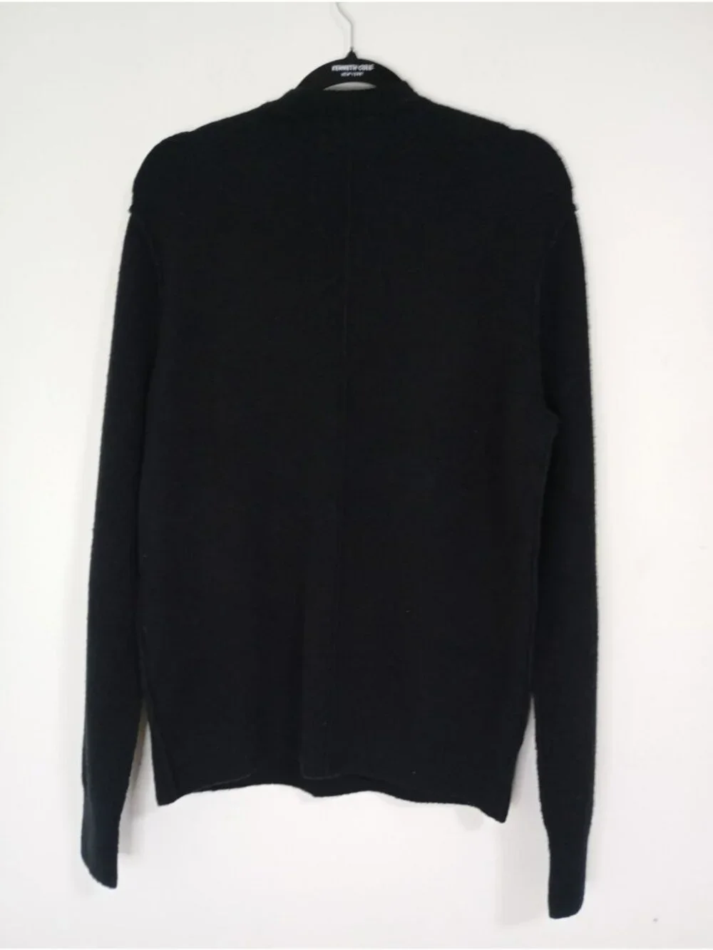 AllSaints Black Crewneck Sweater Mens Large Viscose Wool Blend